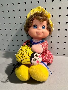 Vintage 1970s Mattel Baby Beans "Little Miss Muffet" Doll with Spider